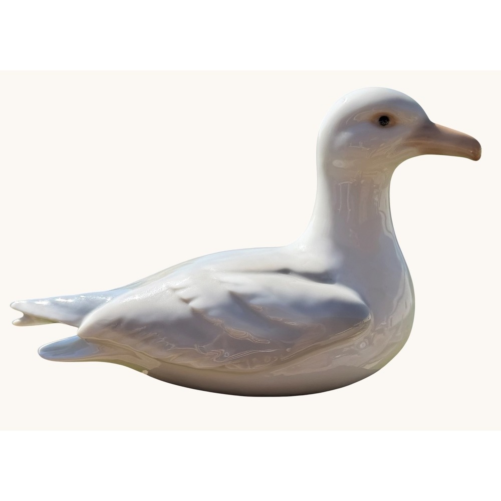 Vintage Otagiri Porcelain Seagull Figurine Japan OMC Sticker Nautical 7.75"
